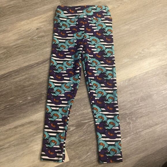 LuLaRoe Other - LulaRoe Kids Leggings-Halloween, Witch hats, Black And White Stripes
